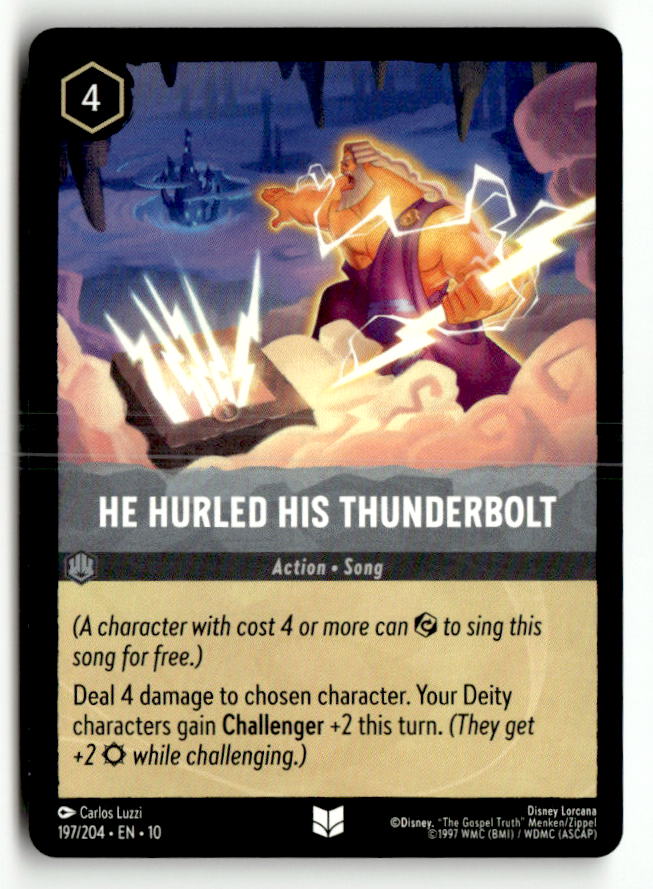 He Hurled His Thunderbolt | Near Mint / English / Normal