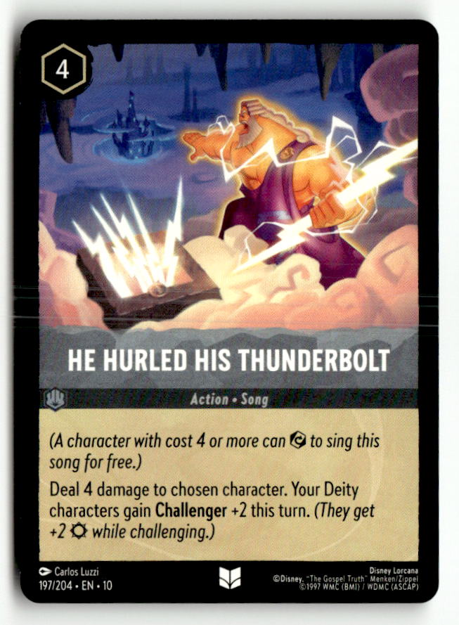 He Hurled His Thunderbolt | Near Mint / English / Normal