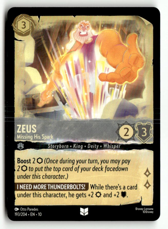 Zeus - Missing His Spark | Near Mint / English / Normal