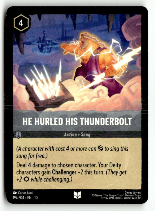 He Hurled His Thunderbolt | Near Mint / English / Normal