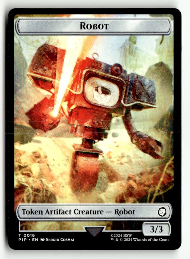 Robot // Treasure (0019) Double-Sided Token