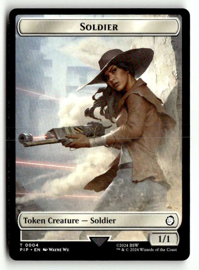 Soldier (0004) // Treasure (0019) Double-Sided Token