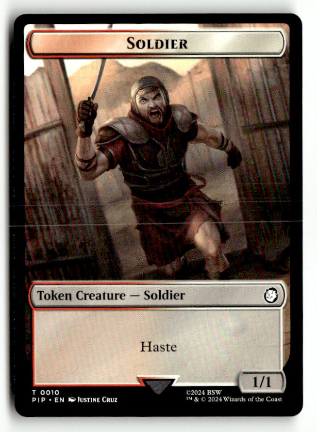 Soldier (0010) // Food (0012) Double-Sided Token