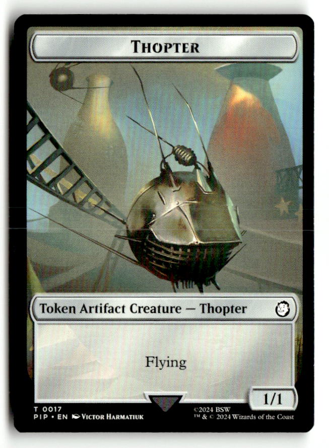 Thopter // Treasure (0018) Double-Sided Token
