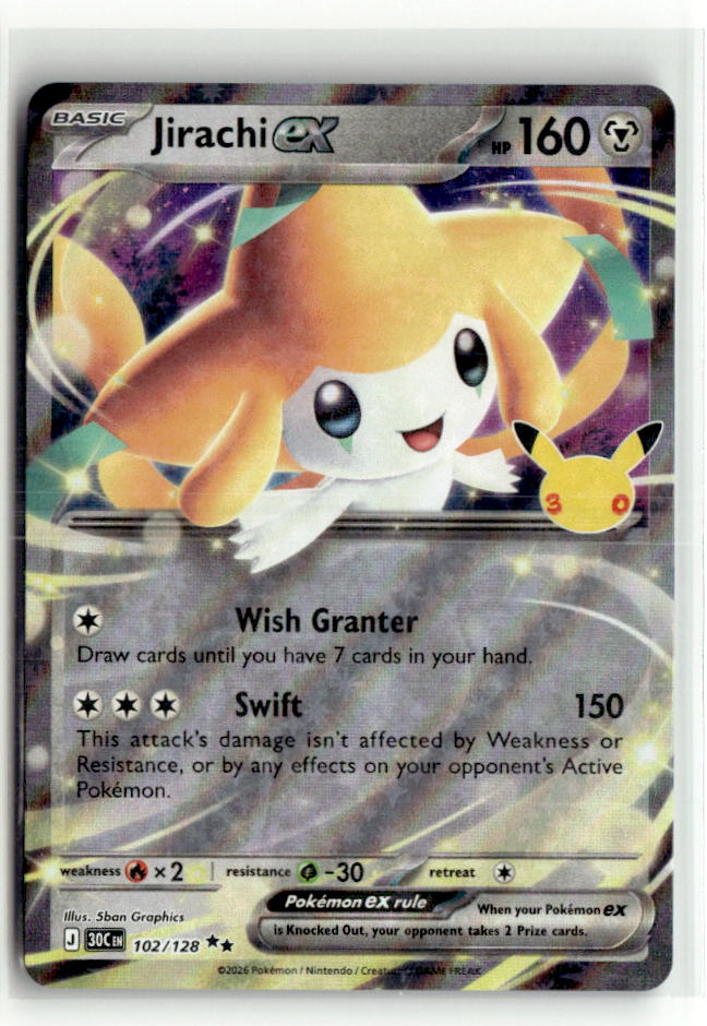 Jirachi ex - 102/128 | Near Mint / English / Holofoil