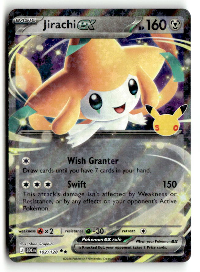 Jirachi ex - 102/128 | Near Mint / English / Holofoil