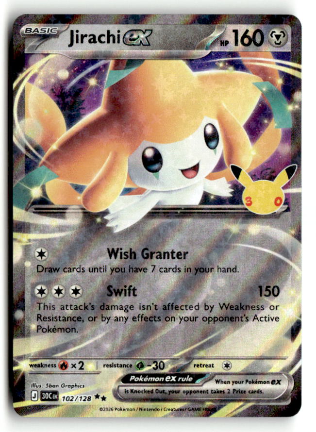 Jirachi ex - 102/128 | Near Mint / English / Holofoil