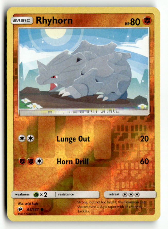 Rhyhorn | Near Mint / English / Reverse Holofoil