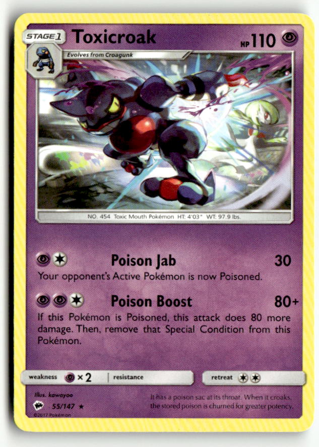 Toxicroak | Lightly Played / English / Normal